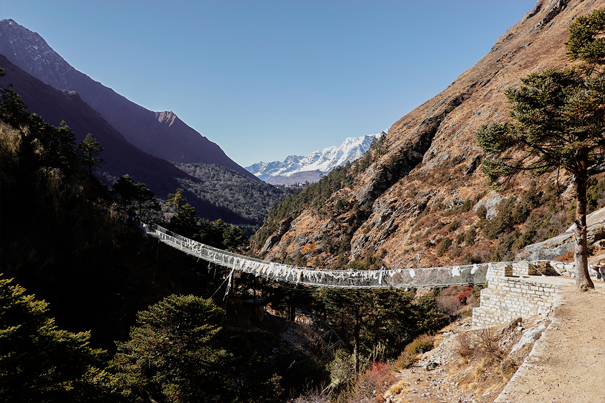 Supension Bridge in EBC Trek